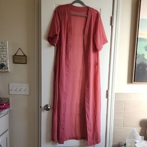 Cupshe Coral Open Swim Coverup